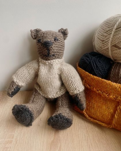 Teddy! 100% New Zealand Wool Teddy Bear